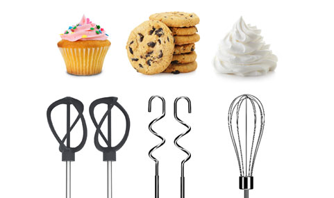 Black+Decker™ 5-Speed handheld mixer.